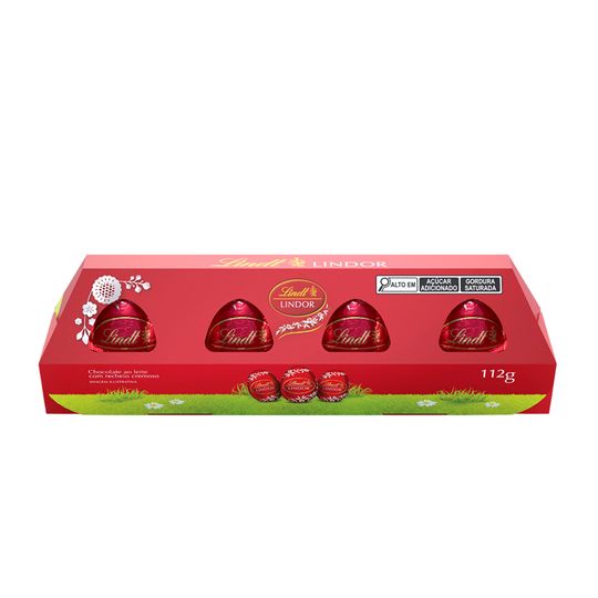 Caixa de Ovos LINDOR ao Leite 112g